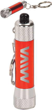Single LED Flashlight Keychain- Red [FLSHLT121-RED-]