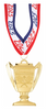 Tennis Bright Gold Trophy Cup Medal [MTM27-TN]