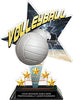 Volleyball Shattered Star Colorix Acrylic Trophy- 8.5 inch [TACR85-STR-VB-Q]