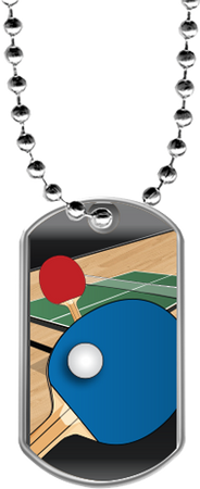 Table Tennis Dog Tags [DTLAM2-TBLTN]