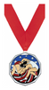 Wrestling Decagon Painted Medal [MDCM2-WS]