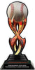 Baseball Tribal Flames Acrylic Trophy- 10 inch [TACR10-TF-BS-Q]