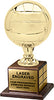 Full Size Gold Finish Volleyball Trophy on Genuine Walnut Base [TPP1L-3117-VB]