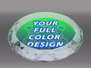Custom Crystal Gem-Cut Circle Paperweight Award [CGEMP62-FC-X]