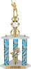 Baseball Sport Color Riser Three-Post Trophy [TCSR3P26-BS]