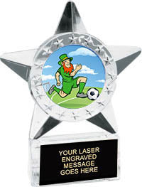 Krystal Clear Star Ice Award w/ Insert [i230]