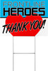 Frontline Heroes Heart Yard Sign - 24 x 18 inch [YS2418-CRNV-HRT]