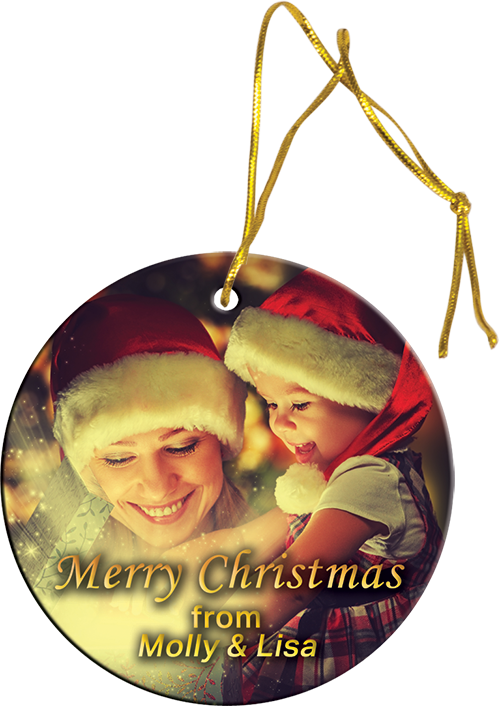 Custom Circle Ceramic Ornament [OXCER-CIR]