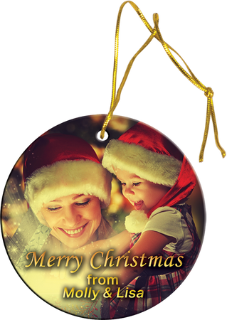 Custom Circle Ceramic Ornament [OXCER-CIR]