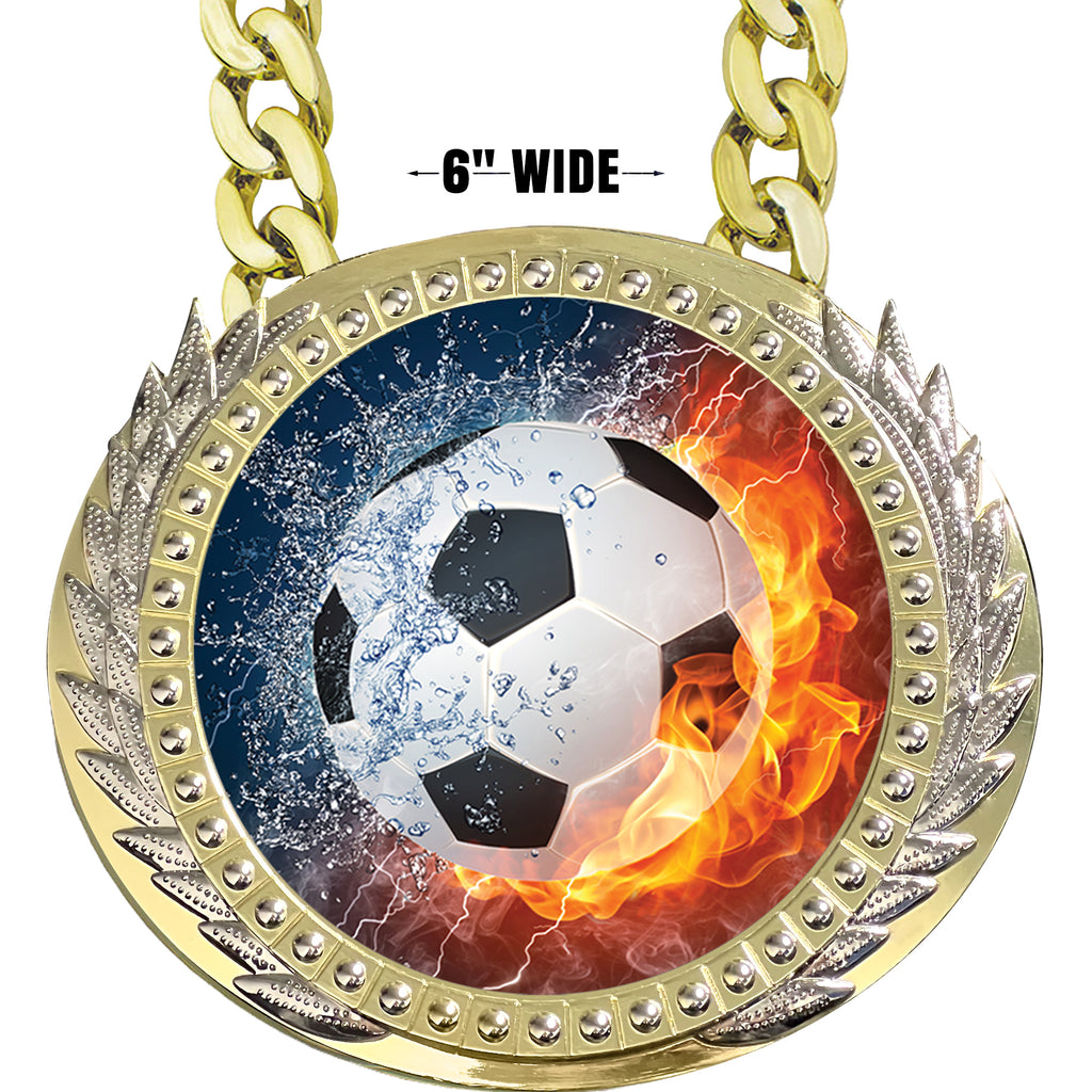 Soccer 6 inch Presidential Metal Champ Chain [CCSPR-SC]