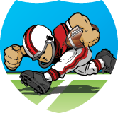 Football Pee-Wee Shield Insert [SH-3440]