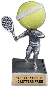 Tennis Bobblehead 'Toon Resin Trophy [SBH-TN]