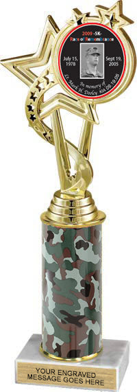 EXCLUSIVE Custom Insert Trophy w/ Column - 10.5 inch [TXi10-TD]