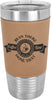 Polar Camel 20 oz. Ringneck Lt. Brown Leatherette Vacuum Insulated Tumbler [JTML-521]