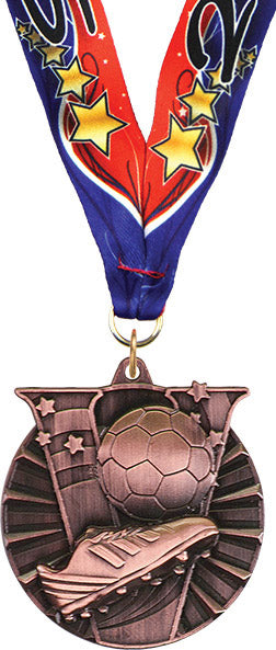Soccer Victory Medal- Bronze [MVM2-SC-B]