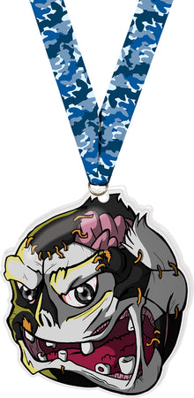 Soccer Zomball Colorix-M Acrylic Medal - 5 inch [MACR5-ZMBL-SC-Q]
