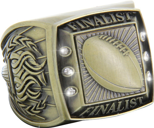 Finalist Championship Ring with Activity Insert- Football Gold [RGSJ-G-FIN-FB]