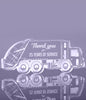 1 inch Thick Garbage Sanitation Truck Acrylic Award - 9.5 inch [A1GT9-Q]