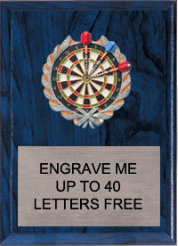 7"x9" Darts Millennium Plaque [PMC79-DT]
