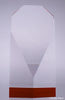 Diamond Faceted Crystal Award with Red Accents - 8.5 inch [CM54-RED-8]