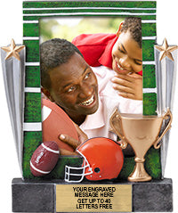 Football Painted Resin Photo Frame [RPHM7-FB]