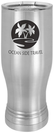 20 oz. Polar Camel Pilsner w/ Lid - Stainless [PCJ9-71]