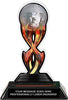 Disco Mirror Ball Dance Tribal Flames Colorix Acrylic Trophy- 7 inch [TACR7-TF-DC-Q]