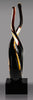Black & Gold Art Glass Twist - 9.75 inch [AGC22]