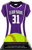 Softball Jersey Colorix-T Acrylic Trophy- Purple [TACR7-JSY-SB-PRP-Q]