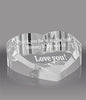 Beveled Crystal Heart Wedge Award [CF24HRT-3-X]