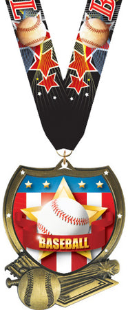 Baseball Shield Insert Medal [MSHLD-BS]