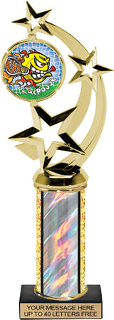 Spinning Color Insert Trophy w/ Column - 12.5 inch [Ti12-P63]