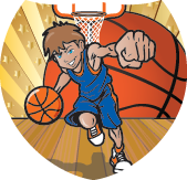 Basketball Junior Shield Insert [SH-3093]