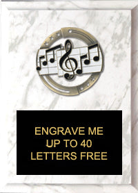 6"x8" Music Dimensional Color Plaque [PEM6-MC]