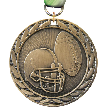 2" Football FE Iron Medal [MCFE-FB]