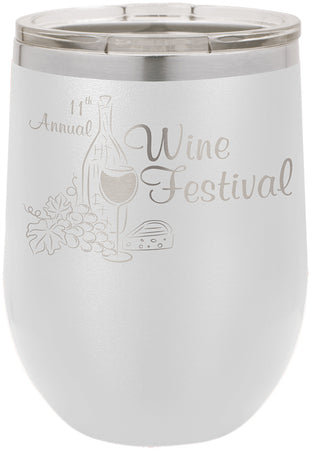 Polar Camel Vacuum Insulated Stemless Wine Glass - White [SWGJ8-WHT]