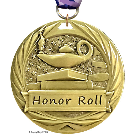 Honor Roll 2.75 inch Blade 3D Diecast Medal [MBD2-HR]