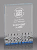 Reflective Base Acrylic Award - Blue 5x7 inch [ACRS-5B]