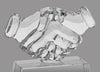 Optical Crystal Handshake Award - 4 inch [CFHSHK-4-X]