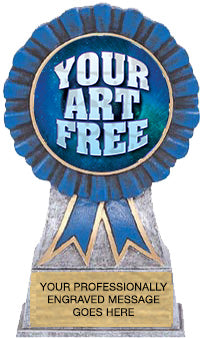 Custom Insert Blue Ribbon Resin [RXBR53]