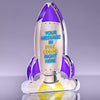 Blast Off Purple Rocket Acrylic Award - 7 inch [ATRKT1-7-PRP-Q]