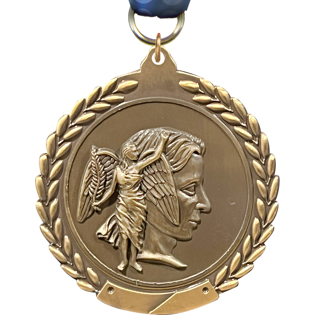 Achievement 1.75 inch Wreath Framed Diecast Medal [M201-AM]