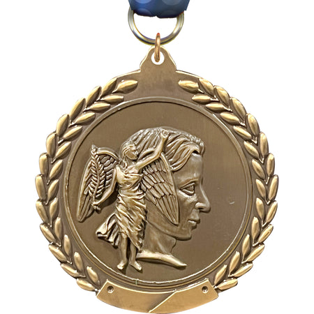 Achievement 1.75 inch Wreath Framed Diecast Medal [M201-AM]