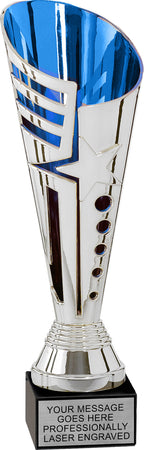 North Star Silver Cups with Blue Interior- 10.25 inch [CMM300-10]