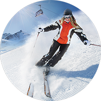 Skiing - Female Insert [TD-3889]