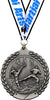 2.75 in Martial Arts Wreath Framed Medal- Silver [M311-MA-S]