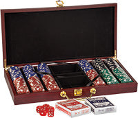 Rosewood Finish Poker Gift Set [PKRJ02]