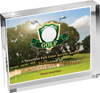 Golf Horizontal Vibrix Acrylic Award [A43BH-GL]