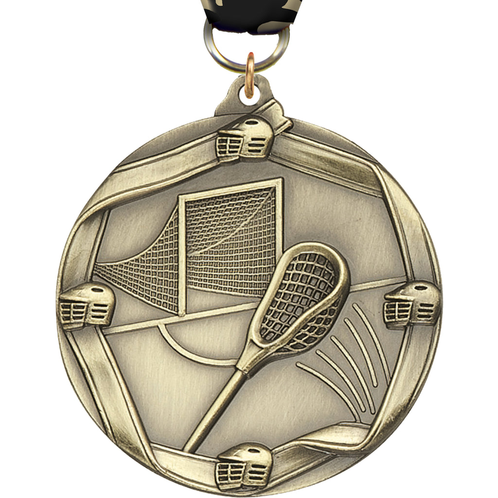 Lacrosse Banner Edge Medal [M2RE-LC]