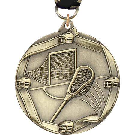 Lacrosse Banner Edge Medal [M2RE-LC]
